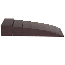 Montessori Wood Brown Stairs Family Set Kids Childrens Early Educational Toy