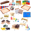 Montessori Wood Brown Stairs Family Set Kids Childrens Early Educational Toy