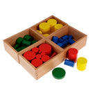 Beechwood Montessori 4 Sets Knobless Cylinders Kids Childrens Educational Toy