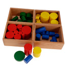 Beechwood Montessori 4 Sets Knobless Cylinders Kids Childrens Educational Toy