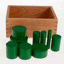 Beechwood Montessori 4 Sets Knobless Cylinders Kids Childrens Educational Toy