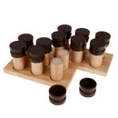 Wooden Montessori Sensorial Material Scent Holder Box Smelling Bottle Cylinder