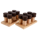 Wooden Montessori Sensorial Material Scent Holder Box Smelling Bottle Cylinder