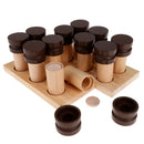 Wooden Montessori Sensorial Material Scent Holder Box Smelling Bottle Cylinder