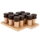 Wooden Montessori Sensorial Material Scent Holder Box Smelling Bottle Cylinder
