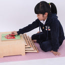 80x60cm Kids Montessori Educational Material Playmat Carpet Pad Mat Pink M