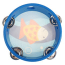 NEW Wooden Tambourine Hand Bell Drum Musical Percusion Instrument-Fish