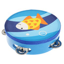 NEW Wooden Tambourine Hand Bell Drum Musical Percusion Instrument-Fish