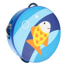NEW Wooden Tambourine Hand Bell Drum Musical Percusion Instrument-Fish