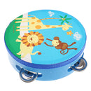 NEW Wooden Tambourine Hand Bell Drum Musical Percusion Instrument-Animals
