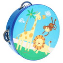 NEW Wooden Tambourine Hand Bell Drum Musical Percusion Instrument-Animals