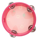 NEW Wooden Tambourine Hand Bell Drum Musical Percusion Instrument-Strawberry