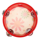 Hand Held Tambourine Drum Bell Metal Jingles Wooden Percussion Musical Toy-D