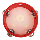 Hand Held Tambourine Drum Bell Metal Jingles Wooden Percussion Musical Toy-E
