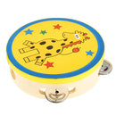 NEW Wooden Tambourine Hand Bell Drum Musical Percusion Instrument-Giraffe