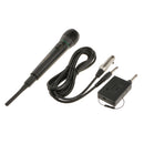 Professional Unidirectional Wired/Wireless Microphone with 3.5m Cord-Black