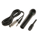 Professional Unidirectional Wired/Wireless Microphone with 3.5m Cord-Black