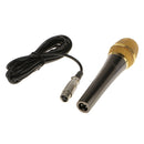PC-M10 Black&Gold Condenser Microphone Mic with 3m Cable & Anti-wind Foam Cap