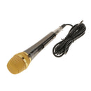PC-M10 Black&Gold Condenser Microphone Mic with 3m Cable & Anti-wind Foam Cap