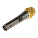 PC-M10 Black&Gold Condenser Microphone Mic with 3m Cable & Anti-wind Foam Cap