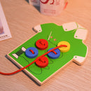 Children DIY Pretend Play Wear the Button Preschoolers Educational Toy-Green