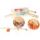 Kids Children Pretend Play Wooden Magnitic Fishing Tools & Fishes Toy Gift