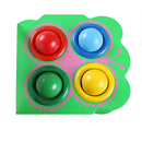 Wooden Cute Frog Knockout Table Hammering Knock Balls Kids Early Learning Toy