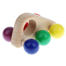 Kids Wooden Grasping Toy Push and Pull Car Wood Toy Developmental Baby Toy