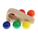 Kids Wooden Grasping Toy Push and Pull Car Wood Toy Developmental Baby Toy