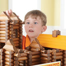 165 Pcs Wooden House Construction Cabins Building Blocks Parent-child Developmental Toy Kids Gift