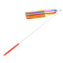 1pc Girls Dancer Gymnast Gym Dance Ribbon Rhythmic Art Gymnastic Streamer Twirling Rod Stick 4M