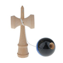 Black/Blue Japanese Traditional Kendama Ball Kid Wooden Educational Game Toy