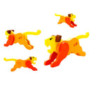 Mini Cute Tiger Shape Building Blocks 3D Puzzle Game Educational DIY Toy for Kids