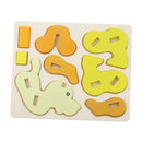 Educational Toy Building Blocks DIY Wooden Jigsaw Kids 3D Puzzle Cute Dog