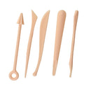 Set of 5 Plastic Pottery Clay Sculpture Carving Tools Sand Beach Toys
