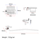 Zinc Alloy Steel Electric Guitar Tremolo Bridge Double Locking System GA503