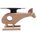 Environmental Solar Powered Wooden Plane Kids Early Dynamics Learning Toy