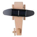 Environmental Solar Powered Wooden Plane Kids Early Dynamics Learning Toy