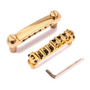 Roller Saddle Tune-O-Matic Bridge Tailpiece for GB LP Guitar Parts-Gold