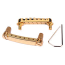 Roller Saddle Tune-O-Matic Bridge Tailpiece for GB LP Guitar Parts-Gold