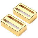 Copper Two-line Humbucker Pickup Covers Fit Electic Guitars-Gold Plated 2pcs