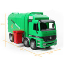 Super Large Die Cast Pull Back Sanitation Garbage Truck Model Kids Toy 1:22