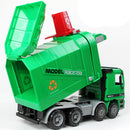 Super Large Die Cast Pull Back Sanitation Garbage Truck Model Kids Toy 1:22
