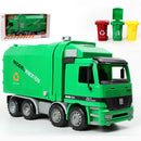 Super Large Die Cast Pull Back Sanitation Garbage Truck Model Kids Toy 1:22