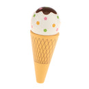 Food Pretend Play Wooden Magnetic Ice Cream Toy for Kid Girl Doll Game White