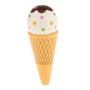 Food Pretend Play Wooden Magnetic Ice Cream Toy for Kid Girl Doll Game White