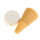 Food Pretend Play Wooden Magnetic Ice Cream Toy for Kid Girl Doll Game White