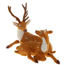 Exquisite Reindeer Couple Figurine Deer Home Decor Furnishing Article New