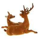 Exquisite Reindeer Couple Figurine Deer Home Decor Furnishing Article New