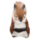 Impish Sitting Squirrel Plush Kid Toy Model Desk Decor Furnishing Article